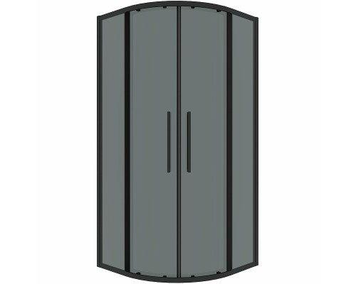 Душевой уголок Grossman Cosmo 90х90 301.K33.02.9090.21.10 профиль Черный матовый стекло тонированное