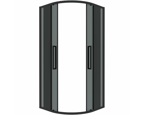 Душевой уголок Grossman Cosmo 90х90 301.K33.02.9090.21.10 профиль Черный матовый стекло тонированное