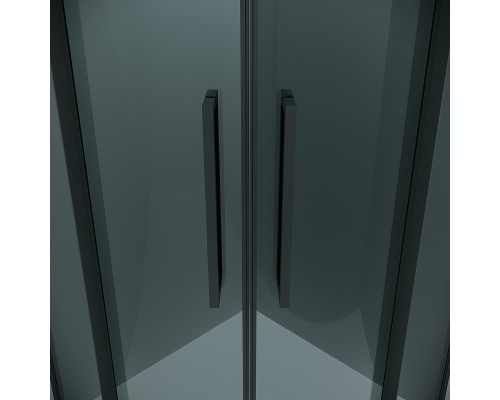 Душевой уголок Grossman Cosmo 90х90 301.K33.02.9090.21.10 профиль Черный матовый стекло тонированное