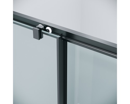 Душевой уголок Grossman Cosmo 100х80 120.K33.02.1080.21.00 профиль Черный матовый стекло прозрачное