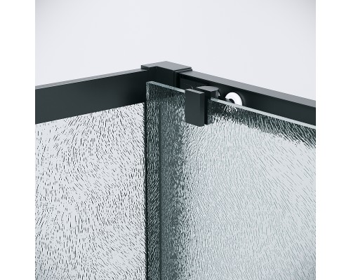 Душевой уголок Grossman Cosmo 110х90 120.K33.02.1190.21.02 профиль Черный матовый стекло шиншилла