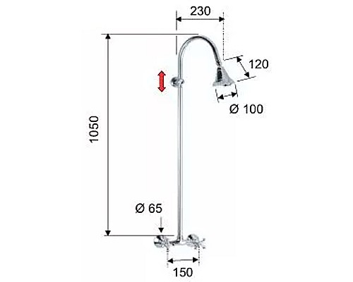 Душевая система Remer Liberty 36LI Хром