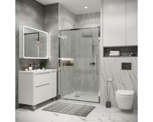 Душевая дверь Grossman Cosmo 130 100.K33.02.130.10.02 профиль Хром стекло шиншилла