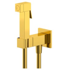 Гигиенический душ со смесителем Remer Qubica Q64DO Золото глянцевое