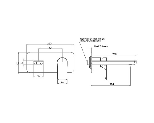 Смеситель для раковины Remer Infinity I15LKBBG Золото брашированное