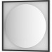 Зеркало Defesto Eclipce 70х70 с подсветкой 15W-3000К/в багетной раме/Сенсорный выключатель/Теплый белый свет/Черная рама