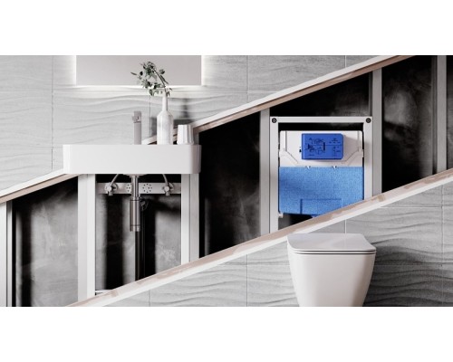 Комплект унитаза с инсталляцией Ideal Standard Blend Сurve с сиденьем Микролифт