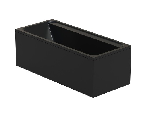 Акриловая ванна Corpa Nera Bellini 180x80 Черная матовая без гидромассажа