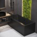 Акриловая ванна Corpa Nera Bellini 180x80 Черная матовая без гидромассажа
