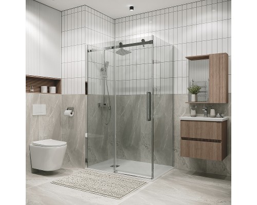 Душевой уголок Grossman Classic 110х90 профиль Хром стекло прозрачное