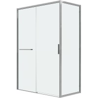 Душевой уголок Grossman Style 130х80 профиль Хром стекло прозрачное