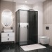 Душевой уголок Grossman Style 120х70 профиль Черный матовый стекло тонированное