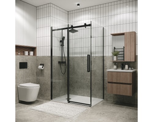 Душевой уголок Grossman Classic 110х90 120.K33.04.1190.42.00 профиль Графит сатин стекло прозрачное