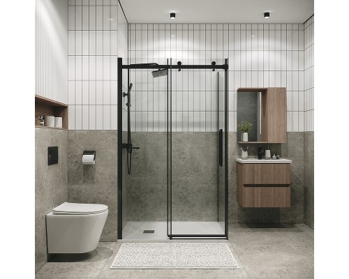 Душевой уголок Grossman Classic 110х90 120.K33.04.1190.42.00 профиль Графит сатин стекло прозрачное