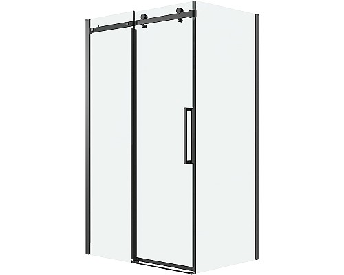 Душевая стенка Grossman Classic 90 200.K33.04.90.21.00 профиль Черный матовый стекло прозрачное