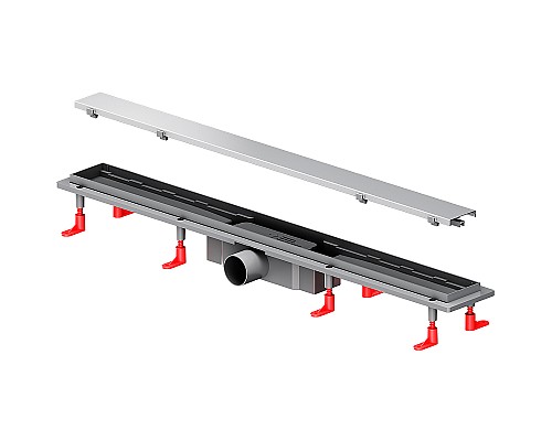 Душевой лоток AM.PM PrimeFlow 80 W02SC-U11-080-04SB с решеткой Хром матовый / под плитку Tile