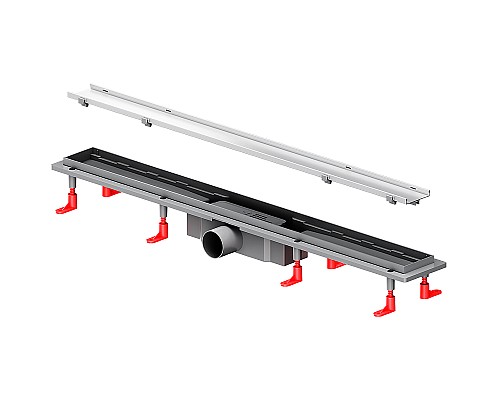 Душевой лоток AM.PM PrimeFlow 80 W02SC-U11-080-04SB с решеткой Хром матовый / под плитку Tile