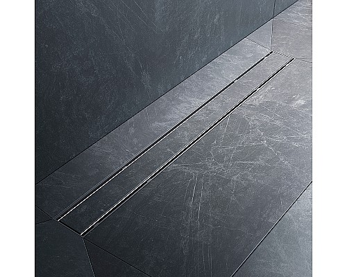 Душевой лоток AM.PM PrimeFlow 80 W02SC-U11-080-04SB с решеткой Хром матовый / под плитку Tile