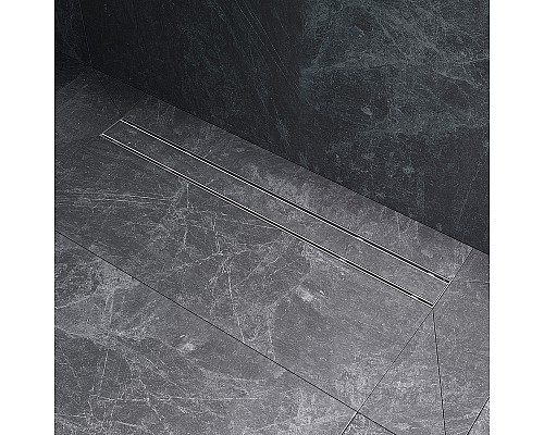 Душевой лоток AM.PM PrimeFlow 80 W02SC-U11-080-04SB с решеткой Хром матовый / под плитку Tile