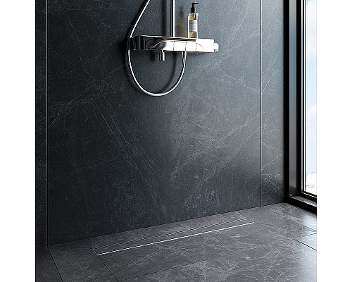 Душевой лоток AM.PM PrimeFlow 80 W02SC-U11-080-04SB с решеткой Хром матовый / под плитку Tile