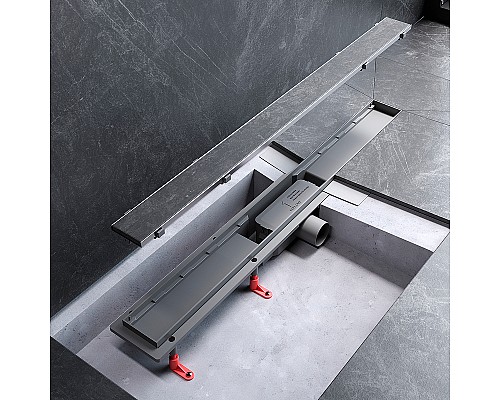 Душевой лоток AM.PM PrimeFlow 80 W02SC-U11-080-04SB с решеткой Хром матовый / под плитку Tile