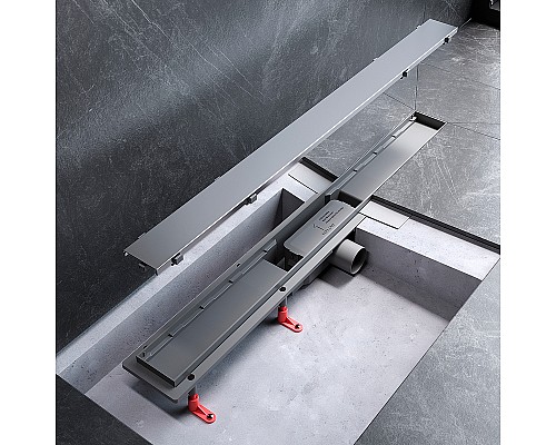 Душевой лоток AM.PM PrimeFlow 80 W02SC-U11-080-04SB с решеткой Хром матовый / под плитку Tile