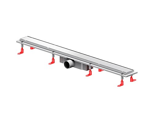 Душевой лоток AM.PM PrimeFlow 90 W02SC-U11-090-04SB с решеткой Хром матовый / под плитку Tile