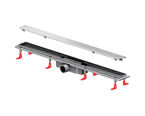 Душевой лоток AM.PM PrimeFlow 90 W02SC-U11-090-04SB с решеткой Хром матовый / под плитку Tile