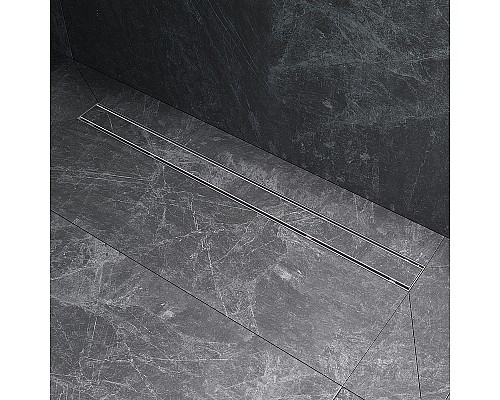 Душевой лоток AM.PM PrimeFlow 90 W02SC-U11-090-04SB с решеткой Хром матовый / под плитку Tile