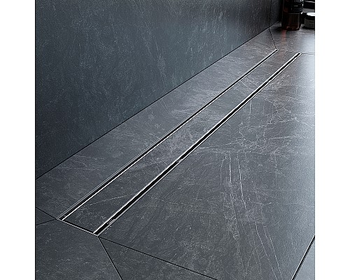 Душевой лоток AM.PM PrimeFlow 90 W02SC-U11-090-04SB с решеткой Хром матовый / под плитку Tile