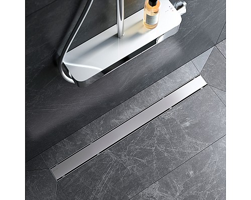 Душевой лоток AM.PM PrimeFlow 90 W02SC-U11-090-04SB с решеткой Хром матовый / под плитку Tile