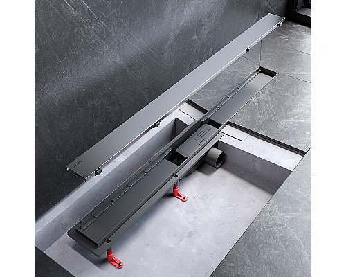 Душевой лоток AM.PM PrimeFlow 90 W02SC-U11-090-04SB с решеткой Хром матовый / под плитку Tile