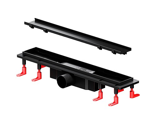 Душевой лоток AM.PM PrimeFlow 50 W02SC-U11-050-04BM с Черной матовой решеткой / под плитку Tile