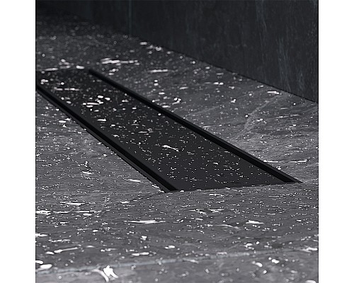 Душевой лоток AM.PM PrimeFlow 50 W02SC-U11-050-04BM с Черной матовой решеткой / под плитку Tile