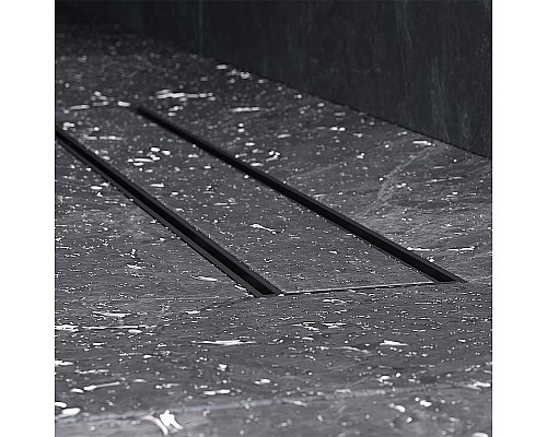 Душевой лоток AM.PM PrimeFlow 50 W02SC-U11-050-04BM с Черной матовой решеткой / под плитку Tile