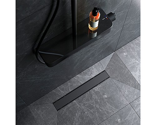 Душевой лоток AM.PM PrimeFlow 50 W02SC-U11-050-04BM с Черной матовой решеткой / под плитку Tile