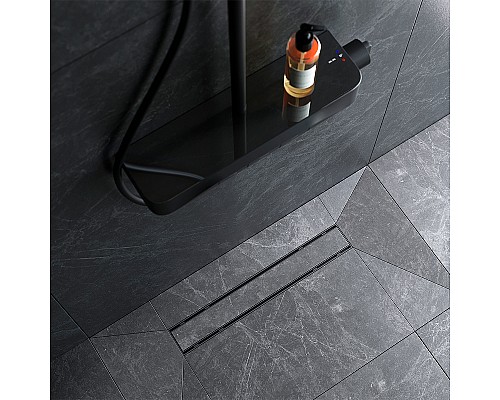 Душевой лоток AM.PM PrimeFlow 50 W02SC-U11-050-04BM с Черной матовой решеткой / под плитку Tile