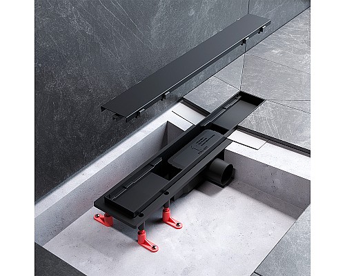 Душевой лоток AM.PM PrimeFlow 50 W02SC-U11-050-04BM с Черной матовой решеткой / под плитку Tile