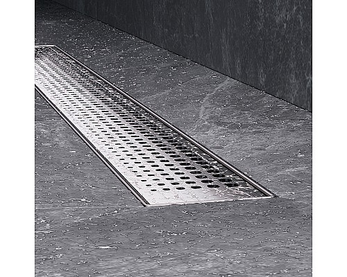 Душевой лоток AM.PM MasterFlow 70 W01SC-P11-070-01SB с решеткой Хром матовый Cut Gradient