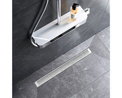 Душевой лоток AM.PM MasterFlow 70 W01SC-P11-070-01SB с решеткой Хром матовый Cut Gradient