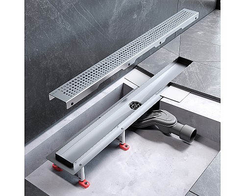 Душевой лоток AM.PM MasterFlow 70 W01SC-P11-070-01SB с решеткой Хром матовый Cut Gradient