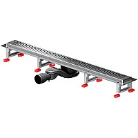 Душевой лоток AM.PM MasterFlow 80 W01SC-P11-080-01SB с решеткой Хром матовый Cut Gradient