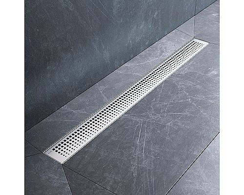 Душевой лоток AM.PM MasterFlow 80 W01SC-P11-080-01SB с решеткой Хром матовый Cut Gradient