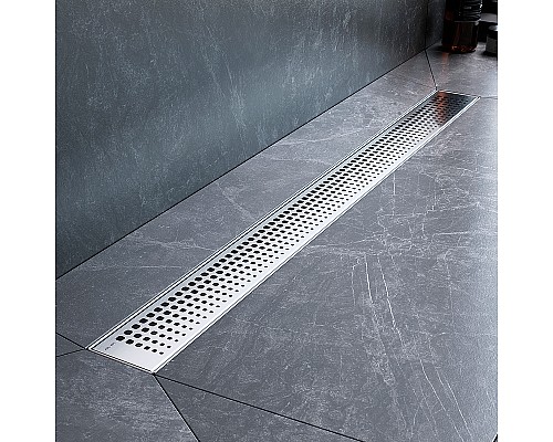 Душевой лоток AM.PM MasterFlow 80 W01SC-P11-080-01SB с решеткой Хром матовый Cut Gradient