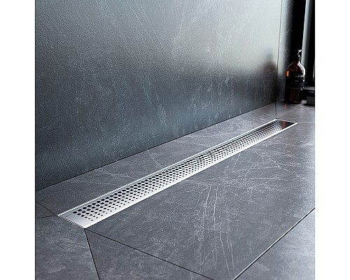 Душевой лоток AM.PM MasterFlow 80 W01SC-P11-080-01SB с решеткой Хром матовый Cut Gradient