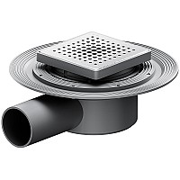 Душевой трап AM.PM MasterFlow 10 W01BD-P11-010-01SB с решеткой Хром матовый Cut Gradient