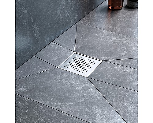 Душевой трап AM.PM MasterFlow 10 W01BD-P11-010-01SB с решеткой Хром матовый Cut Gradient