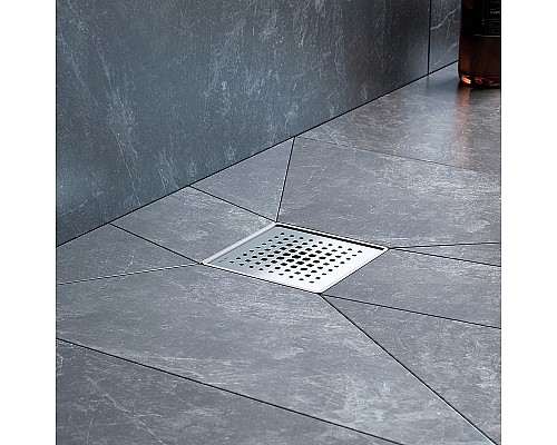 Душевой трап AM.PM MasterFlow 10 W01BD-P11-010-01SB с решеткой Хром матовый Cut Gradient