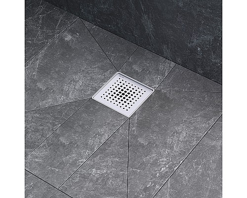 Душевой трап AM.PM MasterFlow 10 W01BD-P11-010-01SB с решеткой Хром матовый Cut Gradient