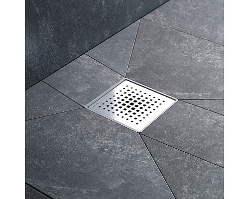 Душевой трап AM.PM MasterFlow 10 W01BD-P11-010-01SB с решеткой Хром матовый Cut Gradient